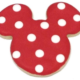 Mickey Cutout With Big Dots  Red Alternate
