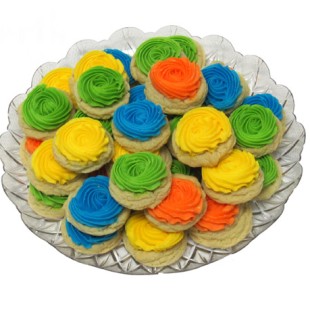 Buttercream Button Cookie Tray